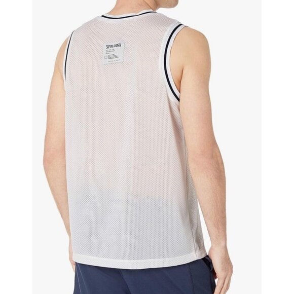 Vintage Spalding White Basketball Jersey Men’s Size Large Activewear - Picture 3 of 15